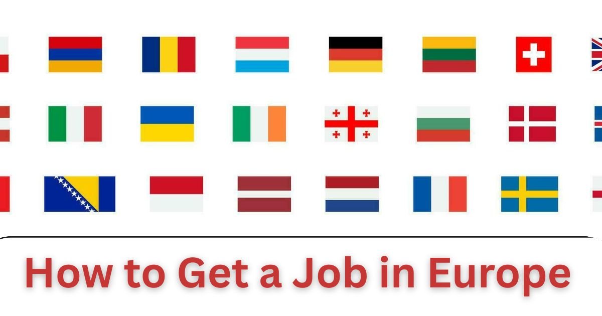 How to get a job in europe